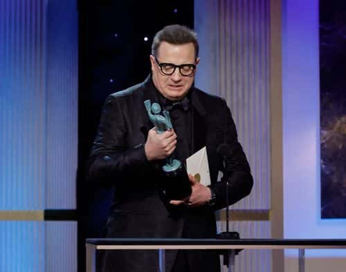 Brendan Fraser accepts the Outstanding Performance by a Male Actor in a Leading Role for