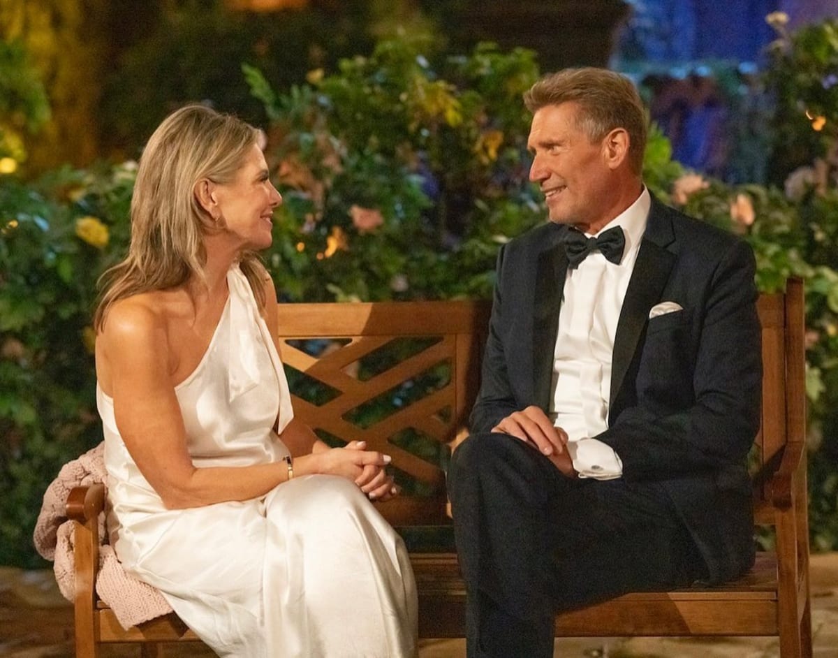 Nancy Hulkower with Gerry Turner on 'The Golden Bachelor' (Instagram/@nancyahulkower) 