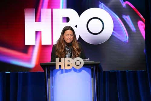 Francesca Orsi, EVP of HBO Programming, speaks onstage during the HBO portion of the Summer 2018 TCA Press Tour at The Beverly Hilton Hotelon July 25, 2018 in Beverly Hills, California.
