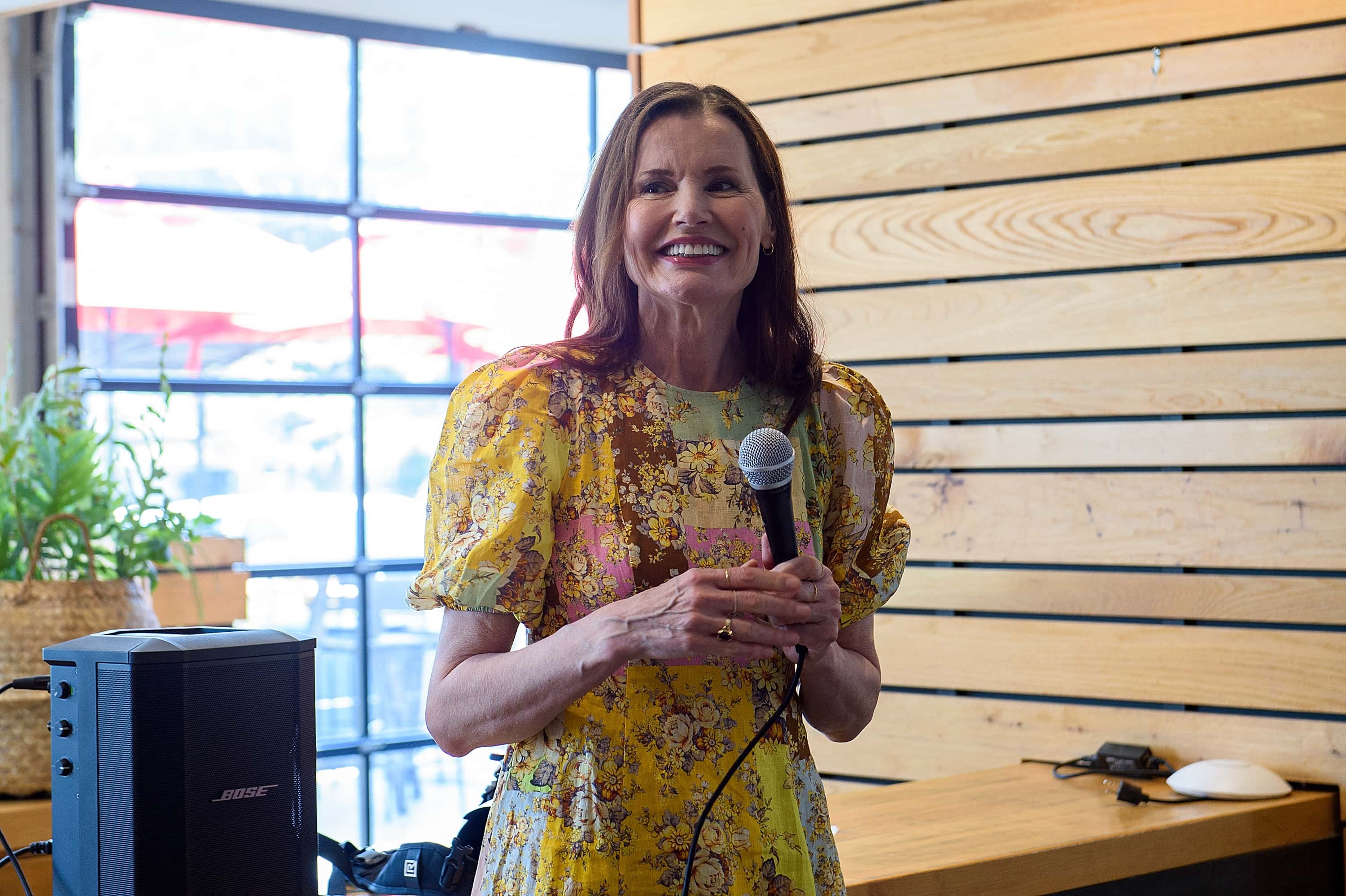 Geena Davis speaks during the Filmmaker Luncheon at the Bentonville Film Festival on June 24, 2022, in Bentonville, Arkansas. (Photo by Justin Ford/Getty Images for Bentonville Film Festival)