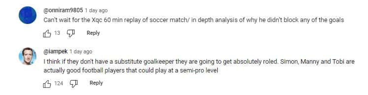 Fans shared comments on IShowSpeed and xQc (@xqcclips/YouTube)