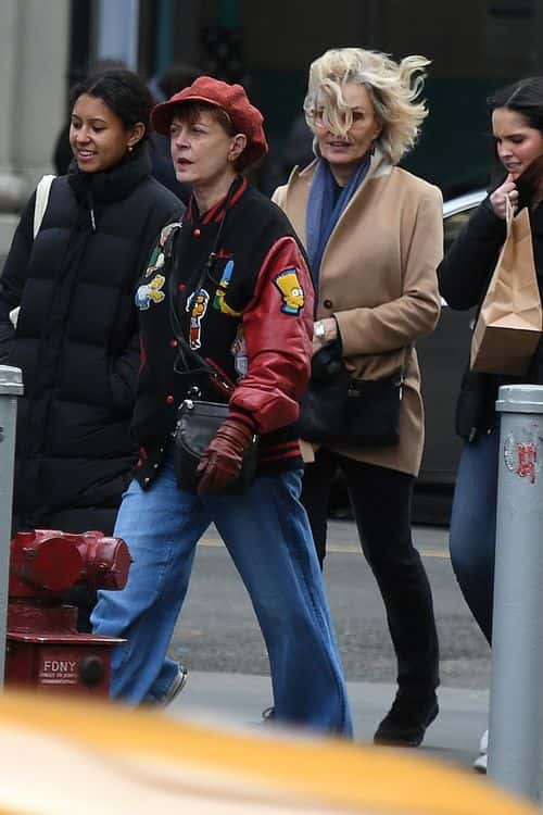Susan Sarandon and Jessica Lange spotted in NYC. (Backgrid)