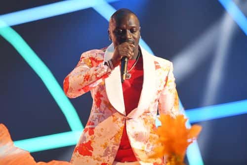 Akon performs on stage during the MTV EMAs 2019 at FIBES Conference and Exhibition Centre on November 03, 2019 in Seville, Spain. (Photo by Dave J Hogan/Getty Images for MTV)