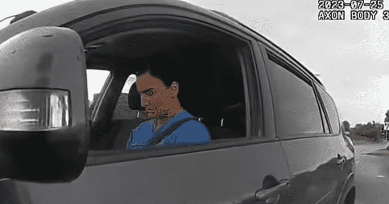 (Alysha Duran was shot dead by Officer N Adams after he claimed she reached for the gun next to her (Screenshot/9news video)