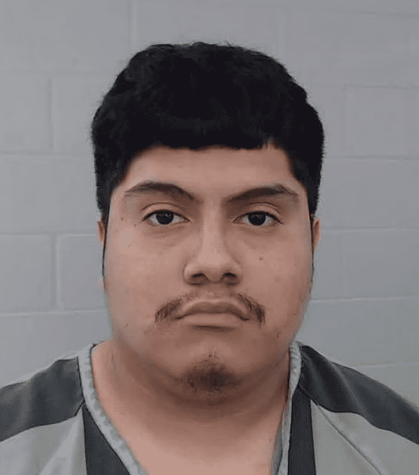 Angel Gomez, 20, is believed to be the driver of the boy and other passengers (Keene, TX Police Department/Facebook)