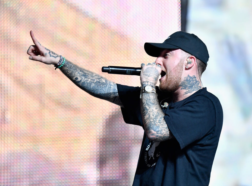 Mac Miller performs at the Sahara Tent during day 1 of the 2017 Coachella Valley Music & Arts Festival (Weekend 2) at the Empire Polo Club on April 21, 2017 in Indio, California. (Photo by Frazer Harrison/Getty Images for Coachella)