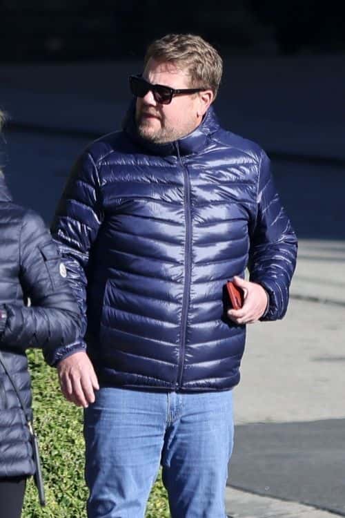 James Corden and wife Julia Carey out on a walk in LA. (Backgrid)