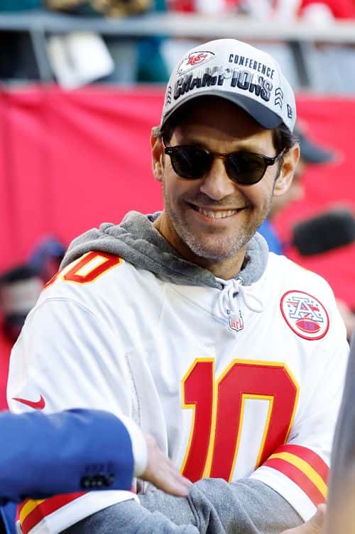 Paul Rudd attends the Super Bowl LVII Pregame at State Farm Stadium on February 12, 2023 in Glendale, Arizona.