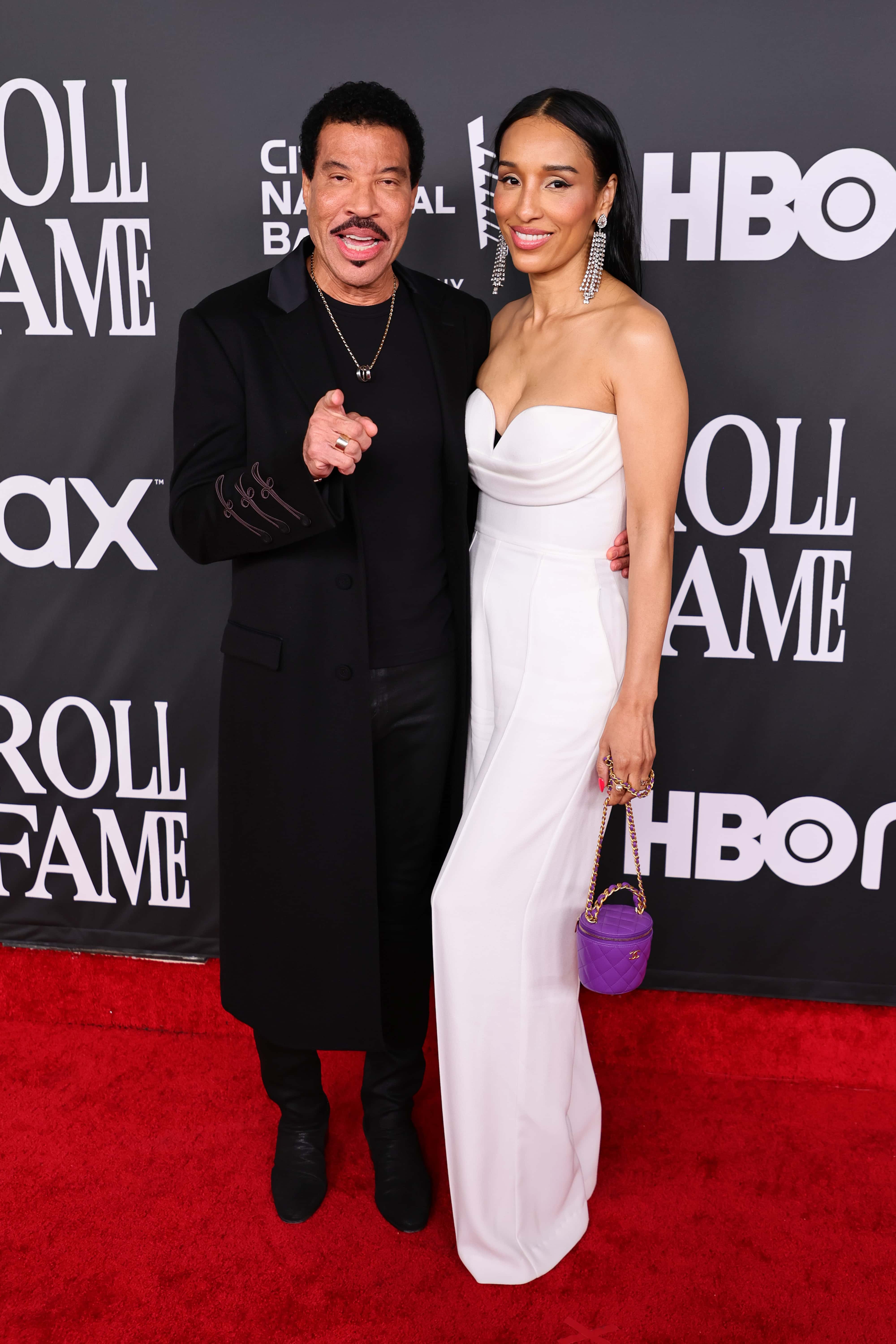 (L-R) Lionel Richie and Lisa Parigi attend the 37th Annual Rock & Roll Hall of Fame Induction Ceremony at Microsoft Theater on November 05, 2022 in Los Angeles, California.