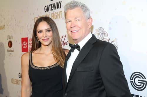 Katharine McPhee and David Foster attend Inaugural Gateway Celebrity Fight Night on March 12, 2022 in Phoenix, Arizona.