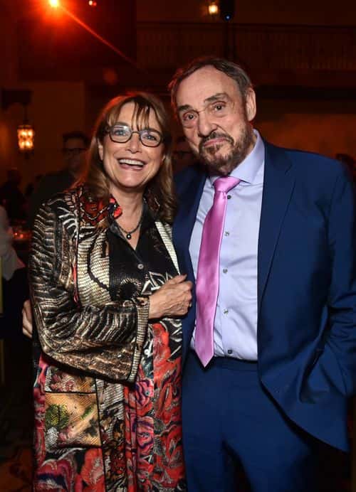 (L-R) Karen Allen and John Rhys-Davies attend the Indiana Jones and the Dial of Destiny U.S. Premiere after party at The Hollywood Roosevelt in Hollywood, California on June 14, 2023.