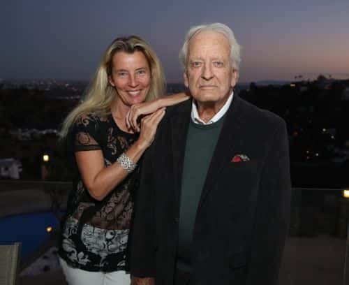 Candace Coster and Nicolas Coster (R) attend The Hollywood Reporter Screening of the Apple Original Film CODA at the Ross House on October 16, 2021 in Los Angeles, California.