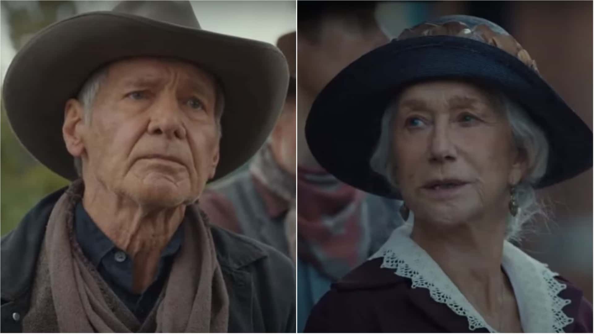 Harrison Ford as Jacob Dutton and Helen Mirren as Cara Dutton in '1923' (Paramount+)