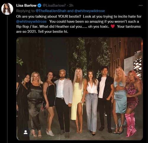 Lisa Barlow claps back at Jen Shah (Twitter/@LisaBarlow7)