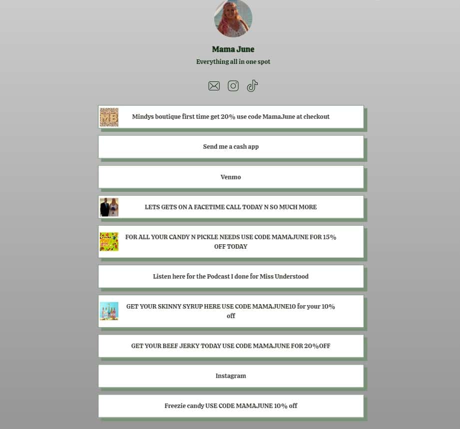 Mama June has multiple sources of income (@officialmamajune)