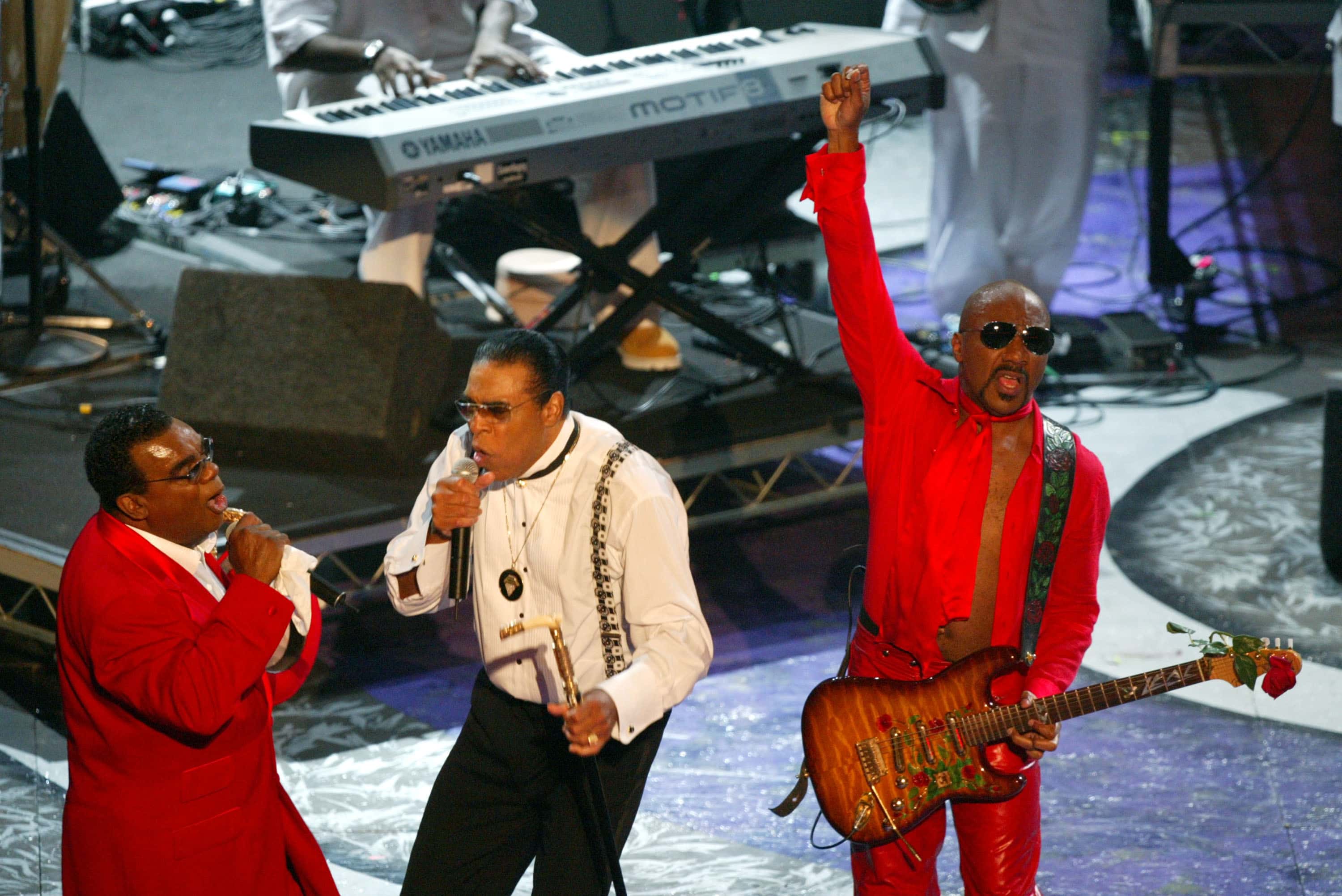 HOLLYWOOD - JUNE 29:  (L-R) Ron, Rudolf and Ernie Isley of the Musical Group The Isley Brothers perf