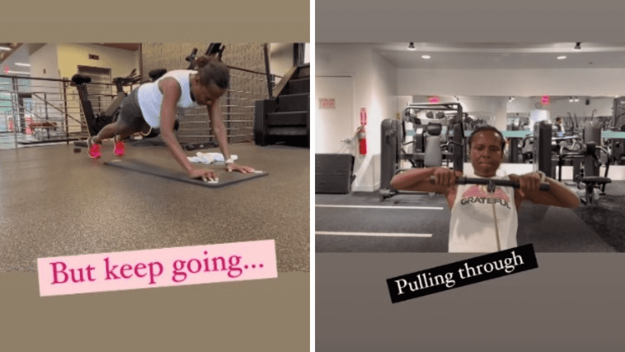 Deborah Roberts share glimpses into her workout regimen (@debrobertsabc/Instagram)