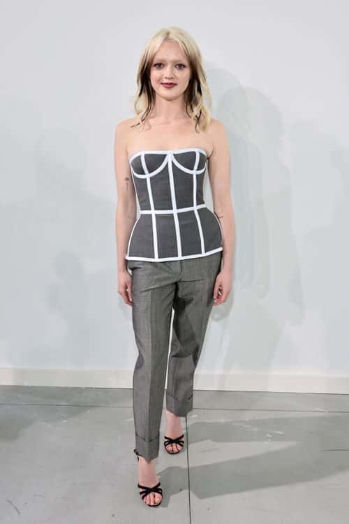 Maisie Williams attends the Thom Browne Fall 2022 runway show on April 29, 2022 in New York City. (Photo by Jamie McCarthy/Getty Images)