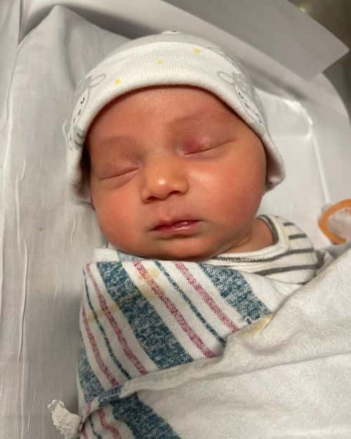 Sabrina Burkholder named her newborn baby, Aro Reno (Instagram/sabrina_returntoamish)