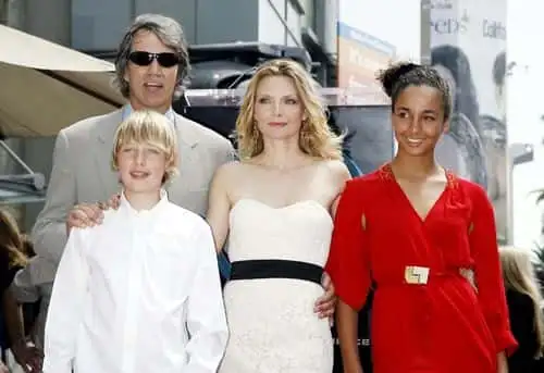 Actress Michelle Pfeiffer; her husband, producer David E. Kelley; her son John and daughter Claudia attend a ceremony honoring Pfeiffer with a Star on the Hollywood Walk of Fame at Hollywood and Highland on August 6, 2007 in Los Angeles, California.