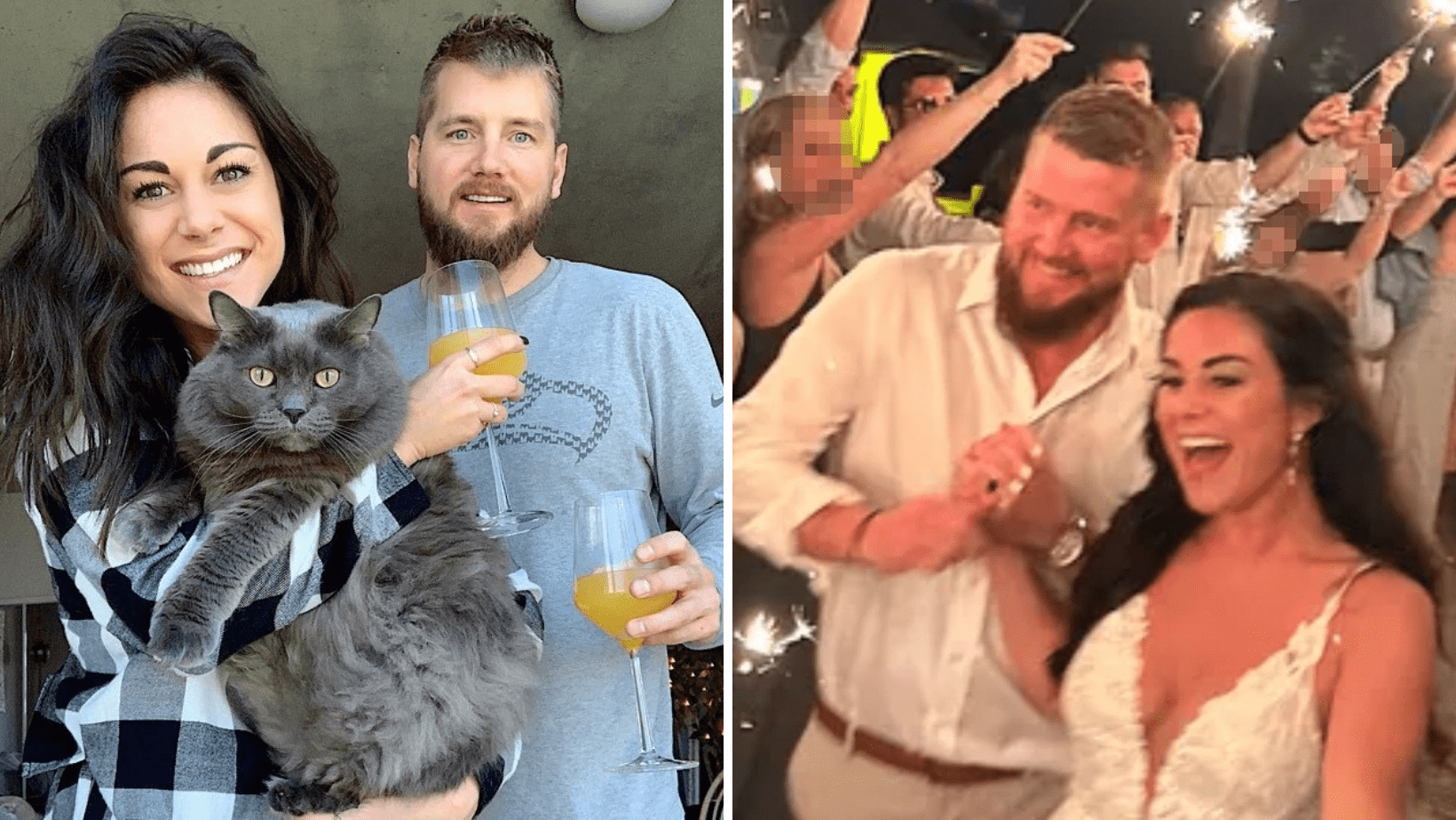 Groom suffered life-threatening injuries in horrific crash that killed new bride Samantha Hutchinson (Samantha Miller/Facebook and GoFundMe)