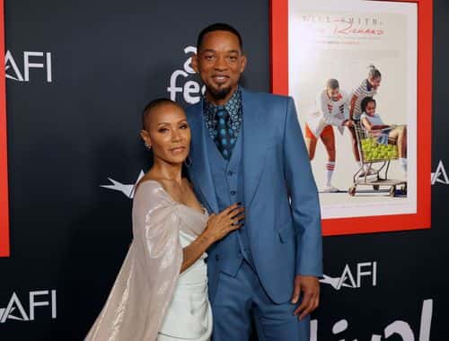 (L-R) Jada Pinkett Smith and Will Smith attend the 2021 AFI Fest Closing Night Premiere of Warner Bros. 
