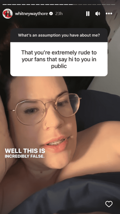 'My Big Fat Fabulous Life' star Whitney Way Thore called out for being 'rude' (Instagram/@whitneywaythore)