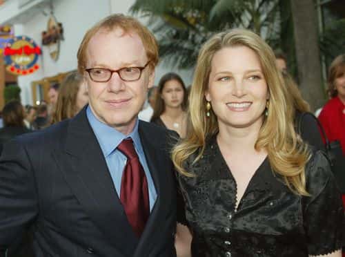 Musician Danny Elfman and actress Bridget Fonda attend the world premiere of the movie 
