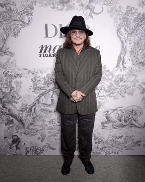 Johnny Depp attends the Madame Figaro x Christian Dior dinner at the 76th Cannes Film Festival on May 17, 2023 in Cannes, France.