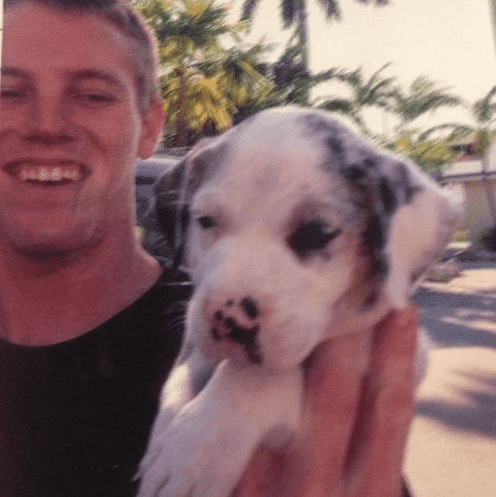 Tyler Nulisch and his dog Chief (Obituary)