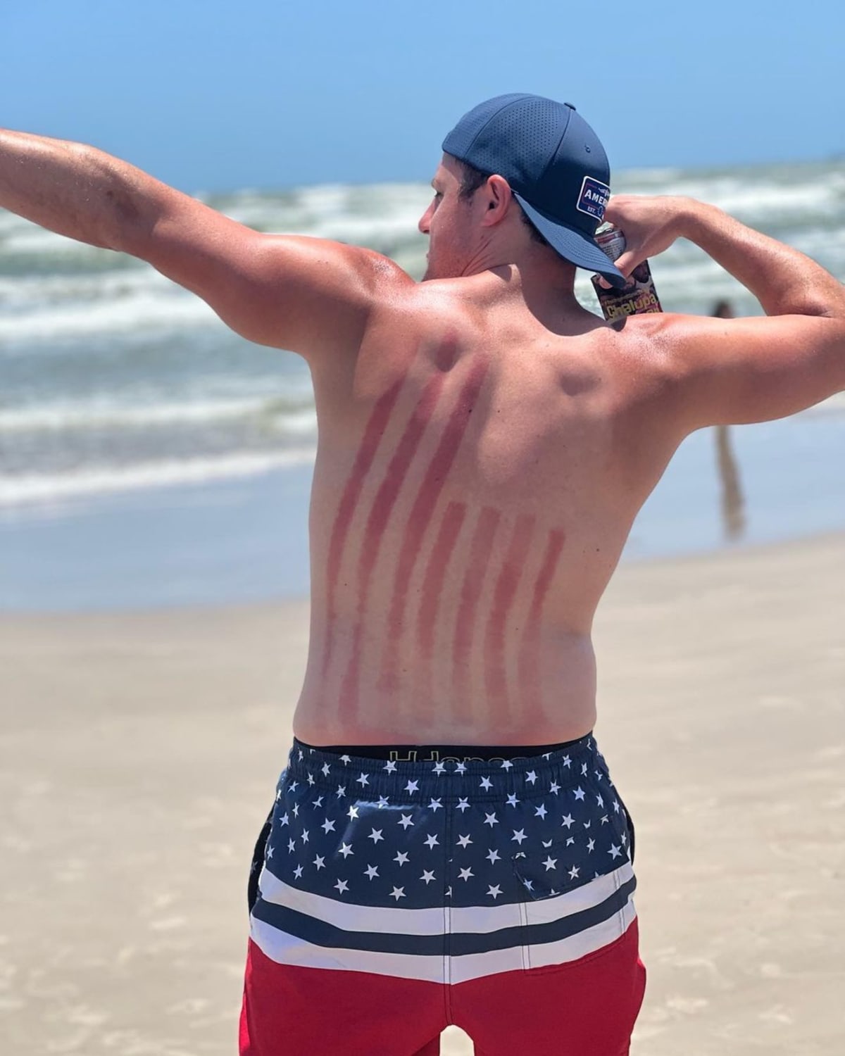 Jared Pierce's obsession with the American flag has been ridiculed time and again (Instagram/@instalessjared)