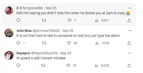 Comments left on Adin Ross involving IShowSpeed (@adinross/Twitter)