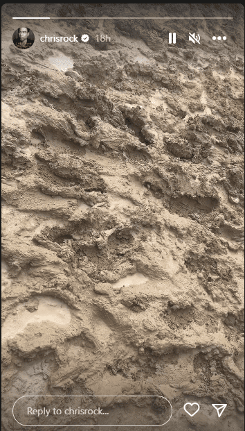 Chris Rock, 58, found himself amidst the muddy chaos that descended upon the Burning Man festival site (chrisrock/Instagram)