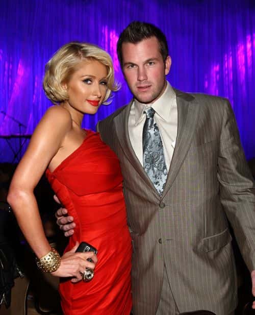 Socialite Paris Hilton and TV personality Doug Reinhardt attend the L.A. Gay and Lesbian Center's