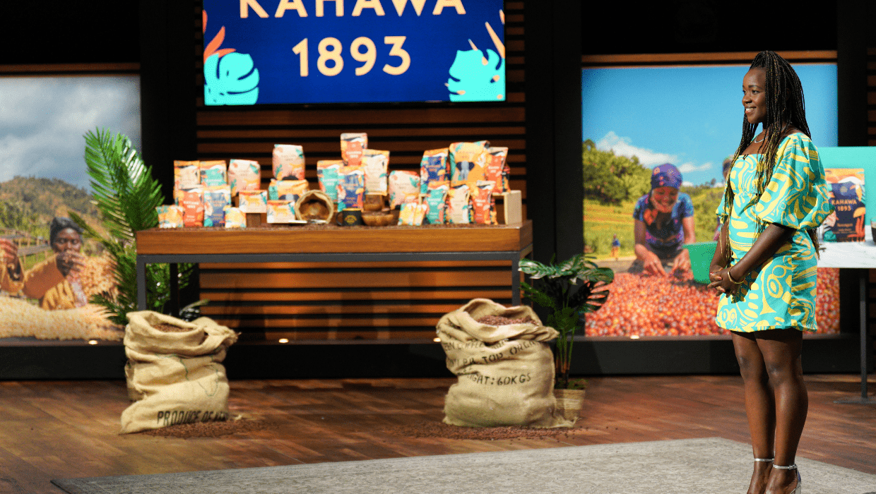 Margaret Nyamumbo will pitch her business Kahawa 1893 to the Sharks in 'Shark Tank' (ABC)