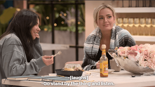 Irina and Micah laugh at seeing Amber sad in 'Love Is Blind' Season 4 (Netflix)