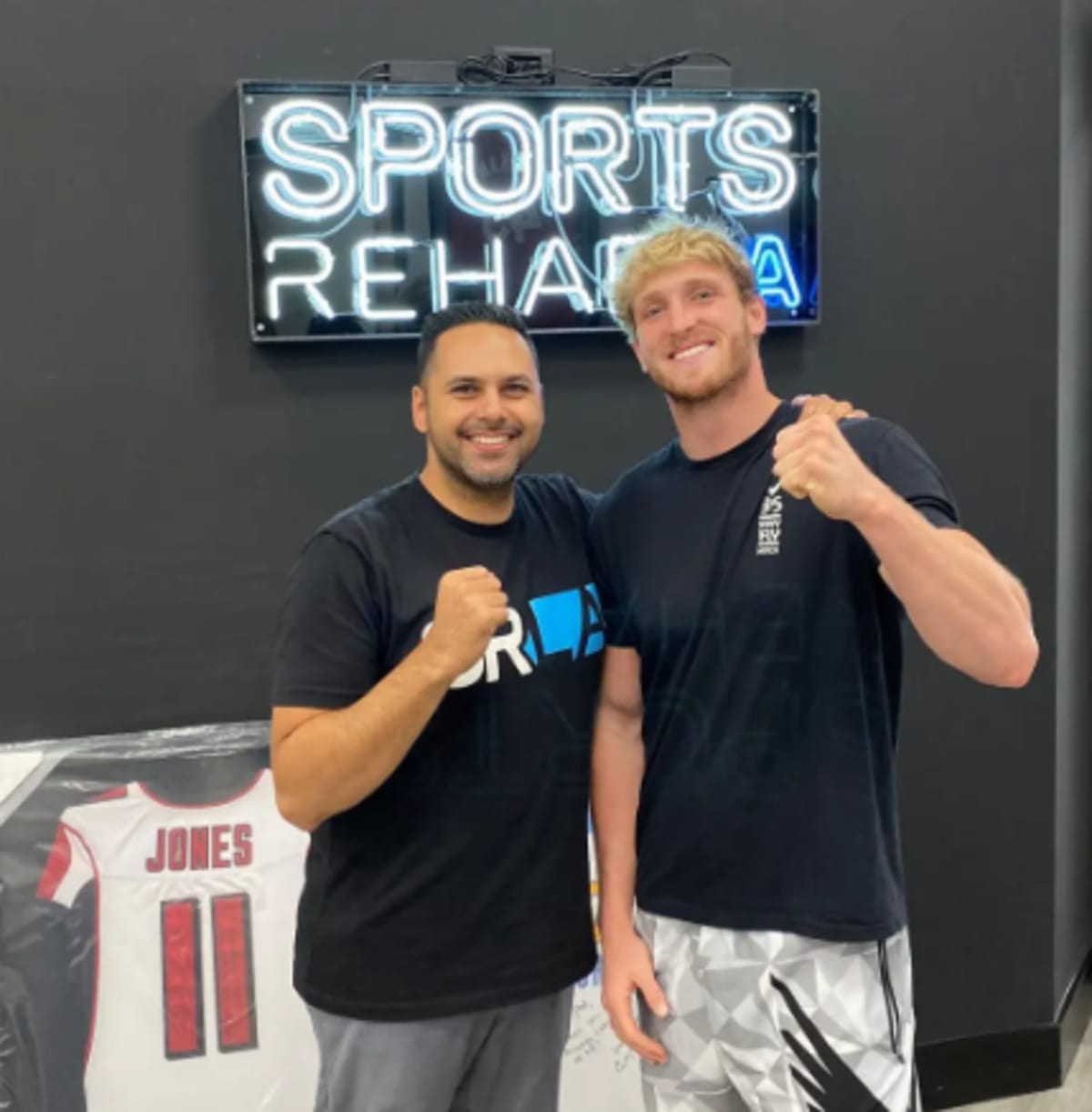 Khaziran boasted about client and WWE wrestler Logan Paul on Instagram in 2019.
(@drpat_srla/instagram)
