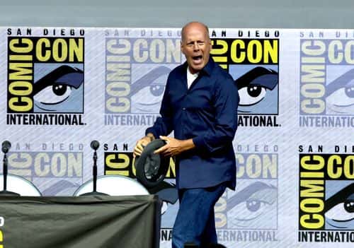 Bruce Willis speaks onstage at the Universal Pictures'