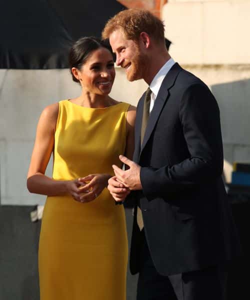 Prince Harry, Duke of Sussex and Meghan, Duchess of Sussex attend the Your Commonwealth Youth Challenge reception at Marlborough House on July 05, 2018 in London, England.