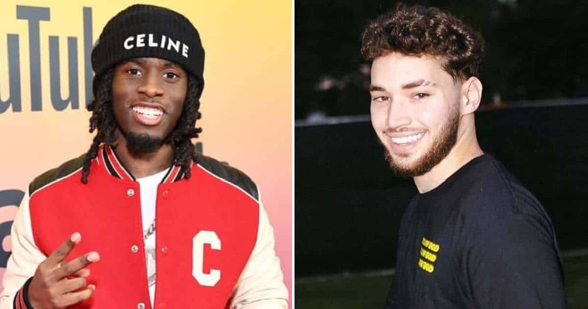 Kai Cenat immitated Adin Ross during live stream (Getty Images, adinross/ Instagram)