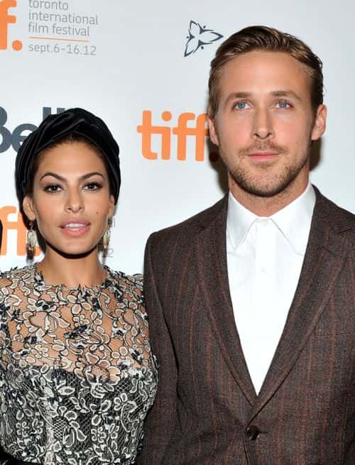 Actors Eva Mendes and Ryan Gosling attend 