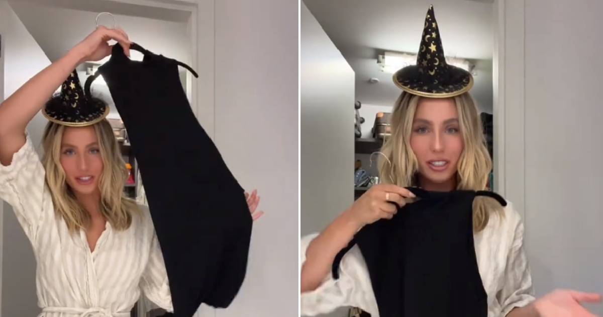 Alix Earle dressed up for Halloween party (alixearle/ TikTok)