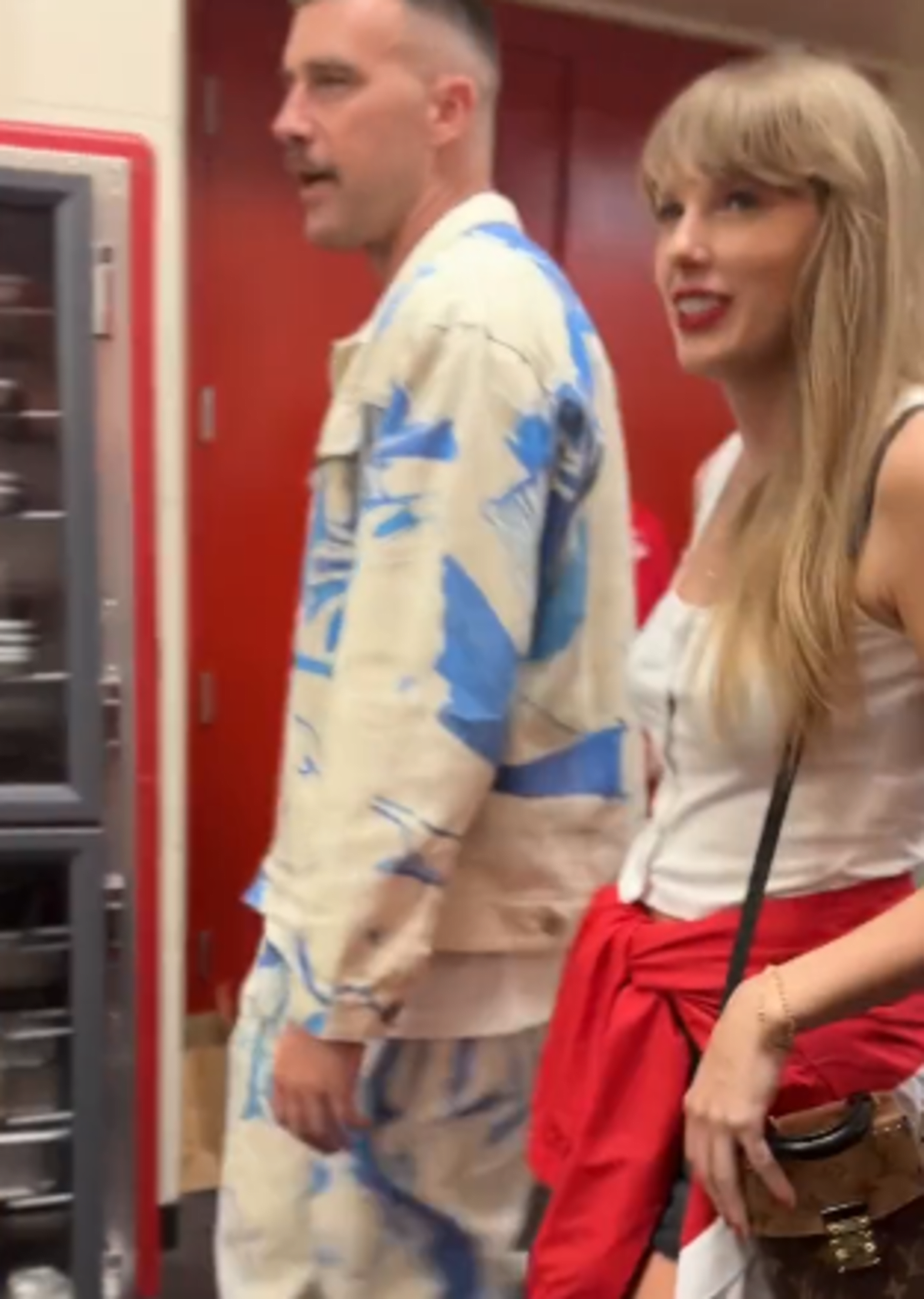 Reports alleged Taylor Swift jetted out of NYC on Travis Kelce's 34th birthday (Jarrett Payton/X)