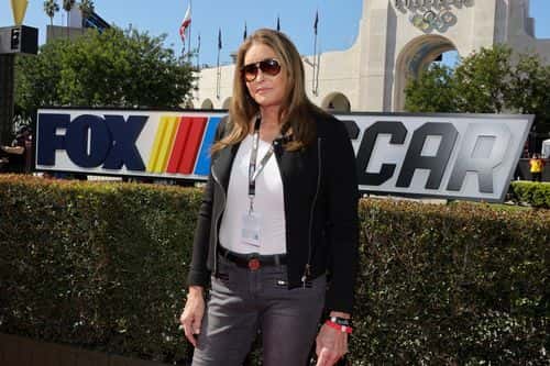 Caitlyn Jenner attends NASCAR's Busch Light Clash at Los Angeles Coliseum on February 06, 2022 in Los Angeles, California.