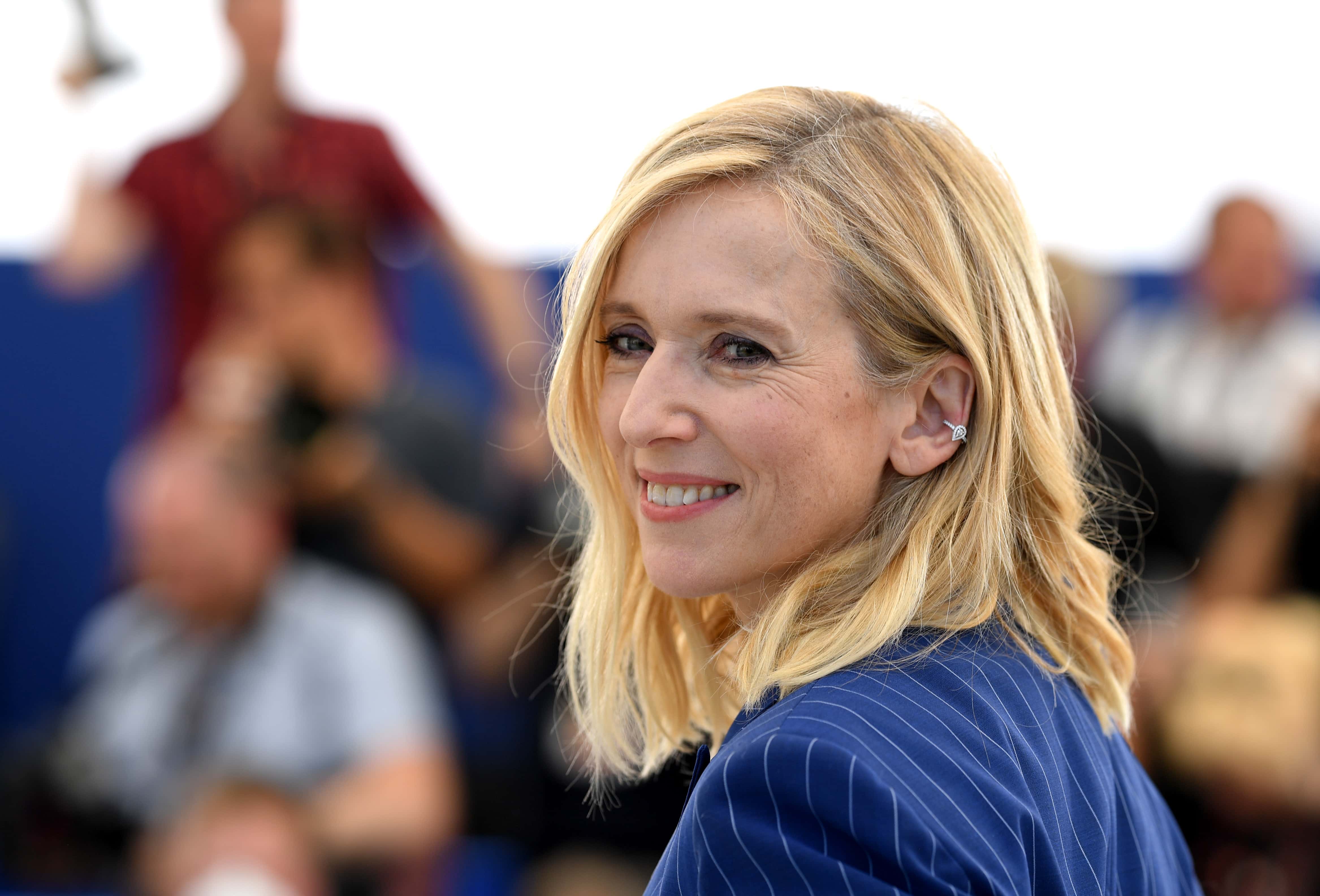 Léa Drucker attends the photocall for