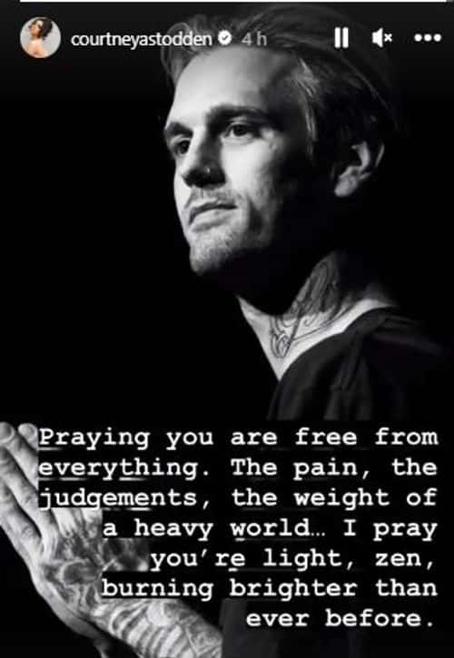 Courtney shared her tribute to the late singer (Courtney Stodden/ Instagram)