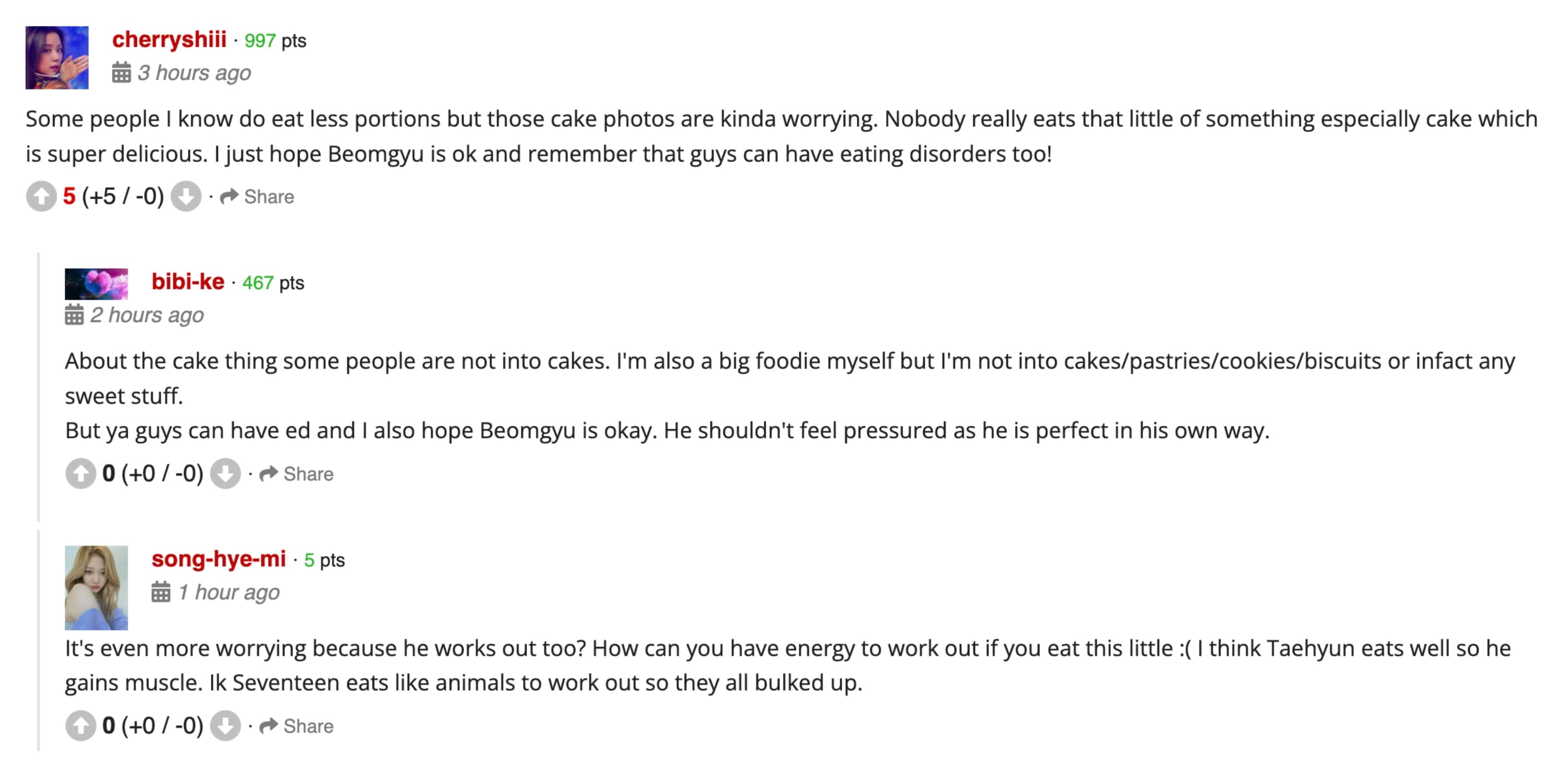 Fans discuss Beomgyu's eating habits (allkpop)