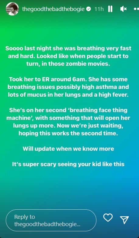 Clark's post (Instagram/@thegoodthebadthebogie)