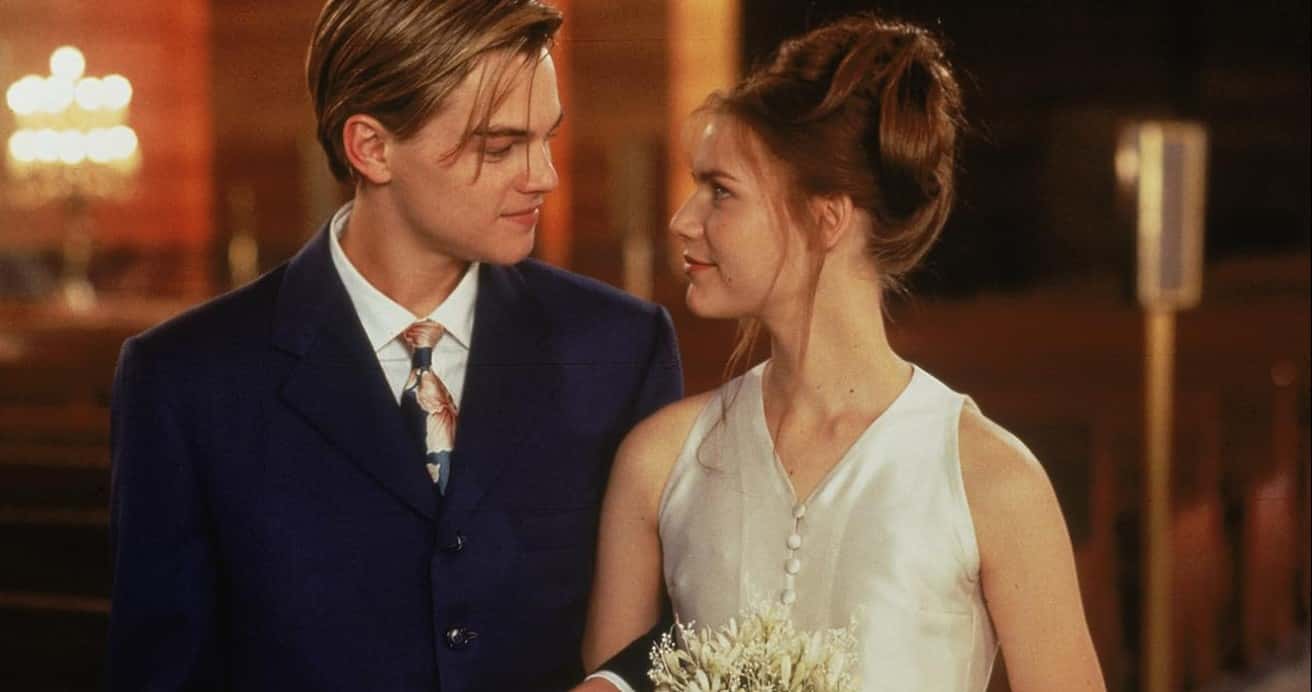 Claire Danes and Leonardo DiCaprio in Romeo + Juliet (IMDb)