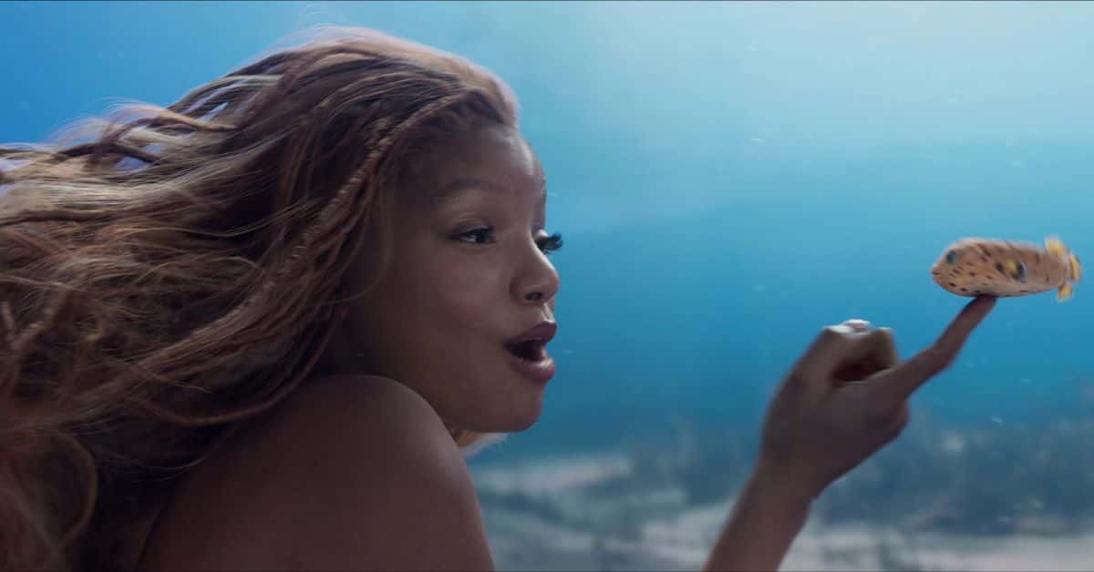 Halle Bailey as 'Ariel' on 'The Little Mermaid' 2023 (Twitter/@hollywoodhandle)